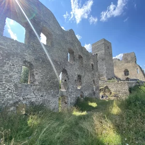 Zřícenina hradu Rokštejn - Vysočina s dětmi